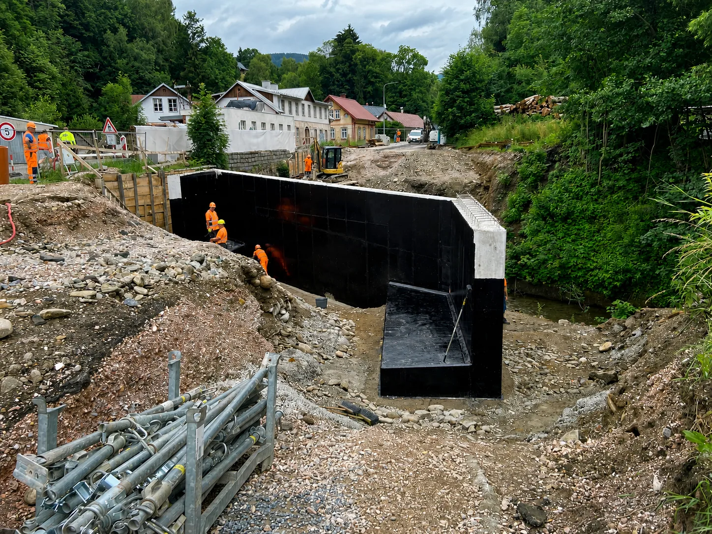 Rekonstrukce krajské silnice v Rokytnici – fotografie 1