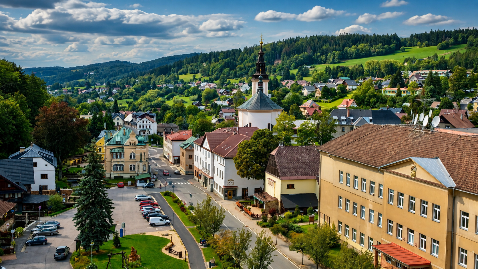 Rokytnice nad Jizerou – pohled do krajiny